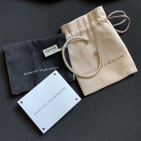 DAVID YURMAN BLUE TOPAZ Cable Classic Bracelet - Picture 6 of 9